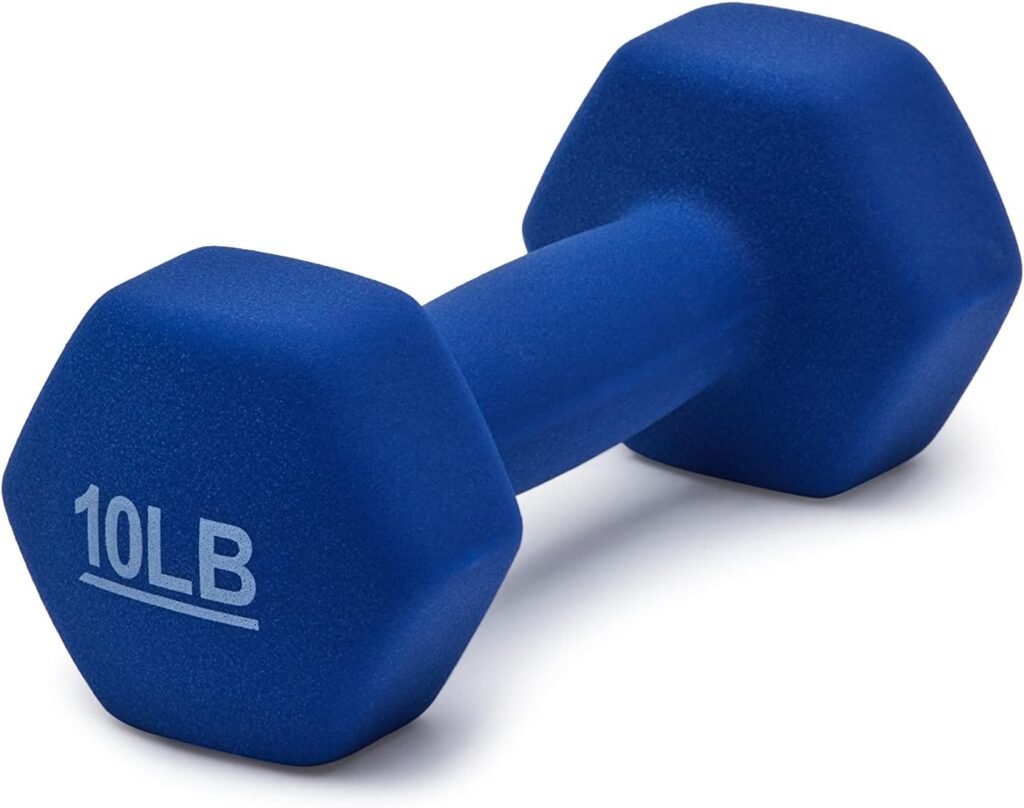 Amazon Basics Easy Grip Workout Dumbbell, Neoprene Coated, Various Sets and Weights available